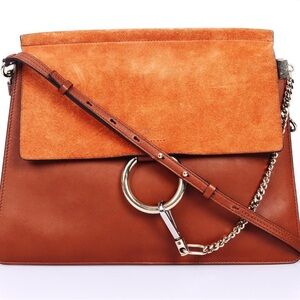 Chloe Faye Burnt Orange Calfskin